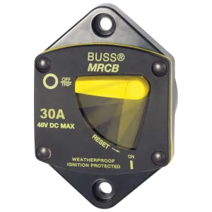 Blue Sea Systems 7036 187 Series Thermal Circuit Breaker, Panel Mount, 30A