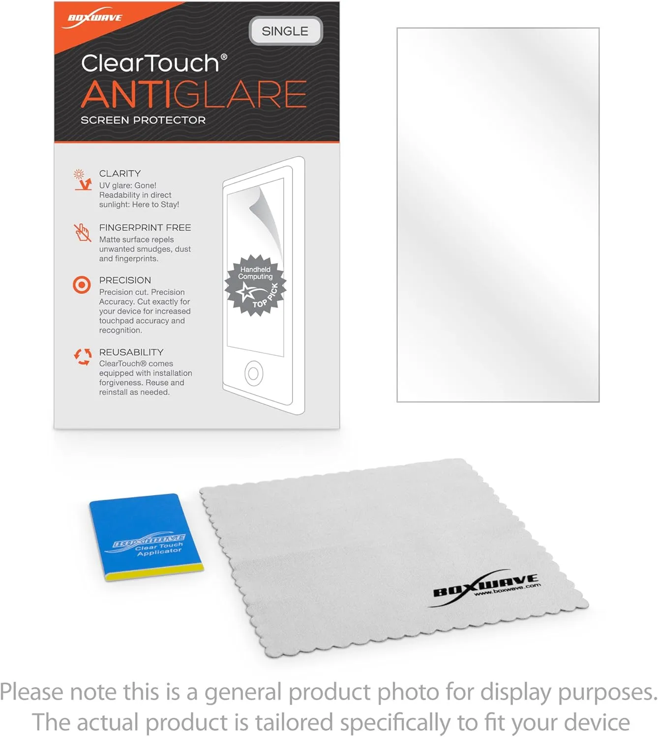 BoxWave Screen Protector Compatible with Trimble Nomad - ClearTouch Anti-Glare, Anti-Fingerprint, Scratch Proof Matte Film Shield