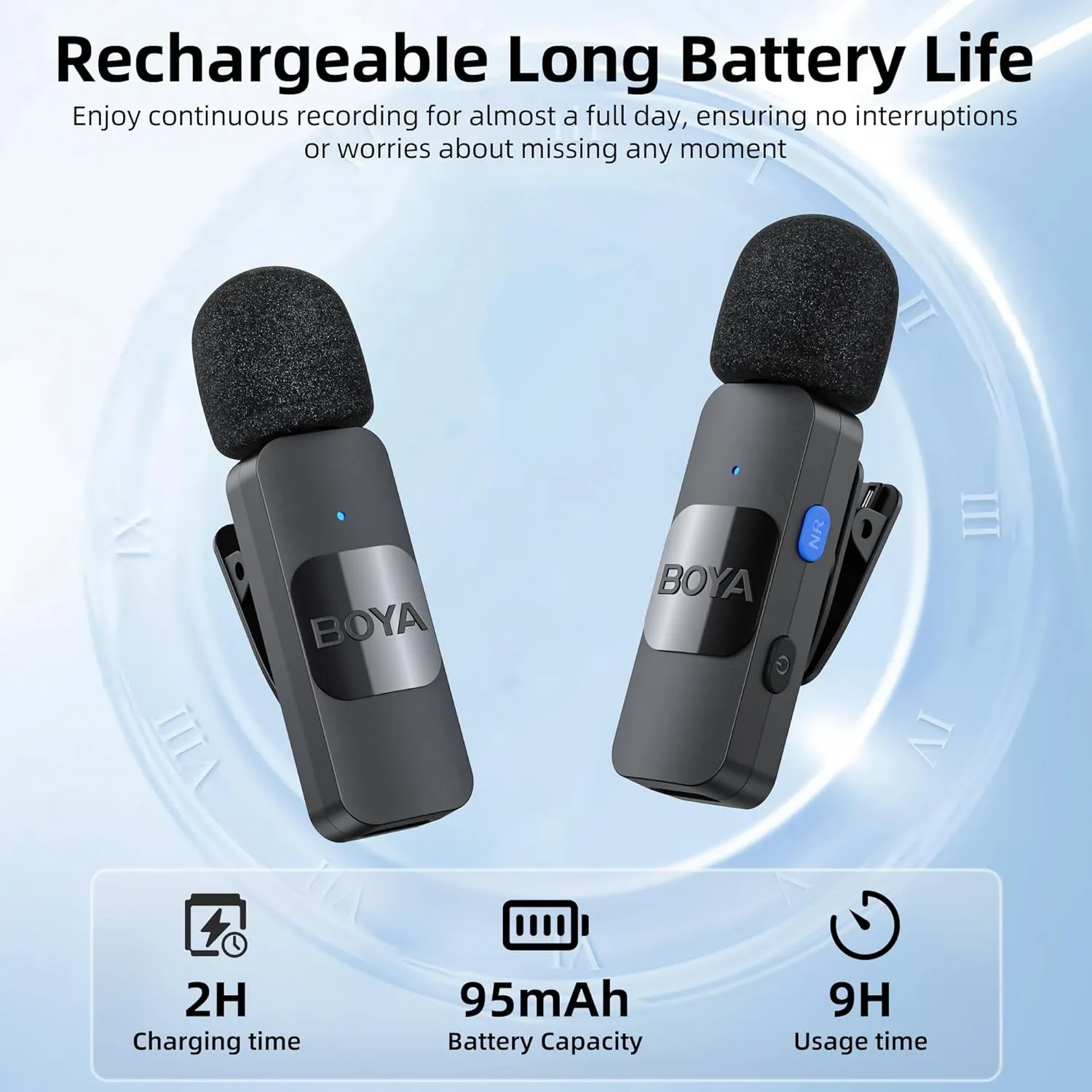 BOYA Wireless Lavalier Microphone for iPhone iPad Phone Omnidirectional External Mini Lapel Lightning Microphone for iPhone Clip-On Mic for Video Recording Podcast YouTube Live Streaming