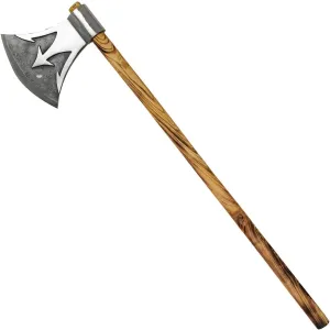 Briny Deep Trident Axe - Large 2-Handed Carbon Steel Axe (42")