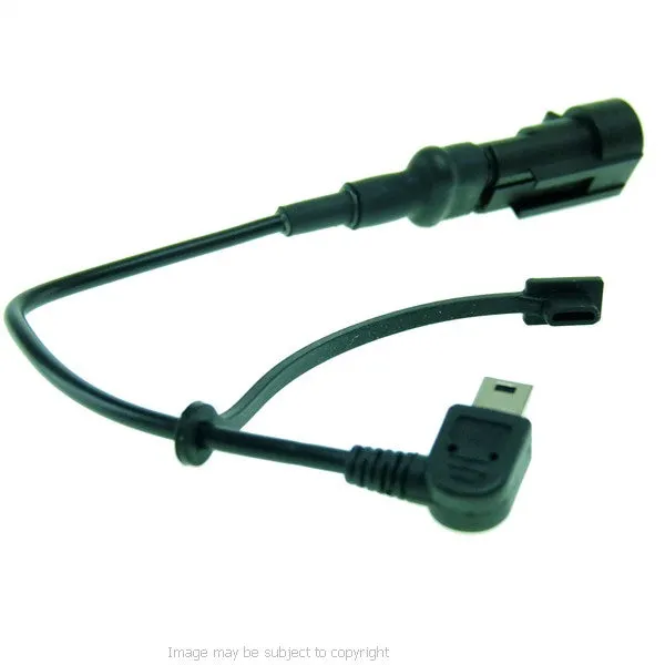 BuyBits High Power Angled Mini USB Motorcycle Hard Wire Charger for Garmin Nuvi - Streetpilot GPS Satnav (sku 21554)