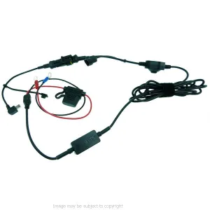 BuyBits High Power Angled Mini USB Motorcycle Hard Wire Charger for Garmin Nuvi - Streetpilot GPS Satnav (sku 21554)