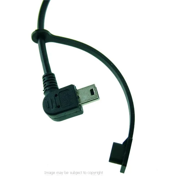 BuyBits High Power Angled Mini USB Motorcycle Hard Wire Charger for Garmin Nuvi - Streetpilot GPS Satnav (sku 21554)