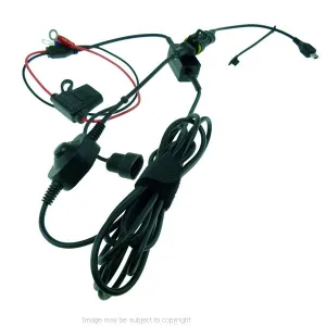 BuyBits High Power Straight Mini USB Motorcycle Hard Wire Charger for TomTom GPS Satnav (sku 21553)
