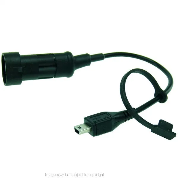 BuyBits High Power Straight Mini USB Motorcycle Hard Wire Charger for TomTom GPS Satnav (sku 21553)