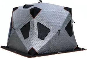 Camping Equipment Winter Fishing Tent Ice Fishing Shelter Heat Reflective Fabric Three-Layer Quilted Insulation Effect is Good (Blue A)