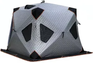 Camping Equipment Winter Fishing Tent Ice Fishing Shelter Heat Reflective Fabric Three-Layer Quilted Insulation Effect is Good (Silver A)