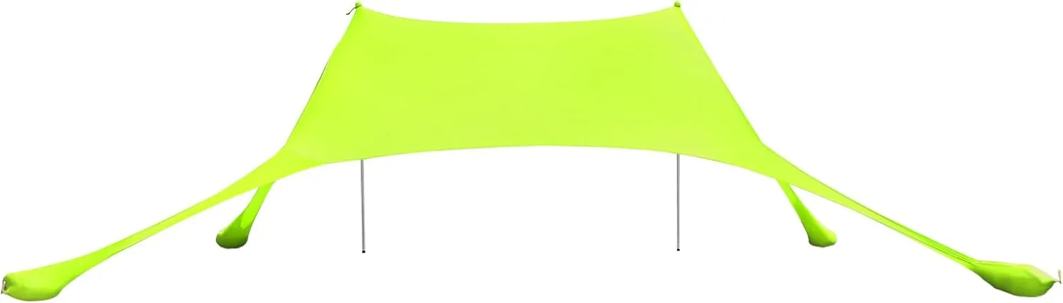 Camping Sun Shelter Beach Stretch Tent Outdoor Shade Beach Canopy for Camping Trips, Fishing, Backyard Fun or Picnics