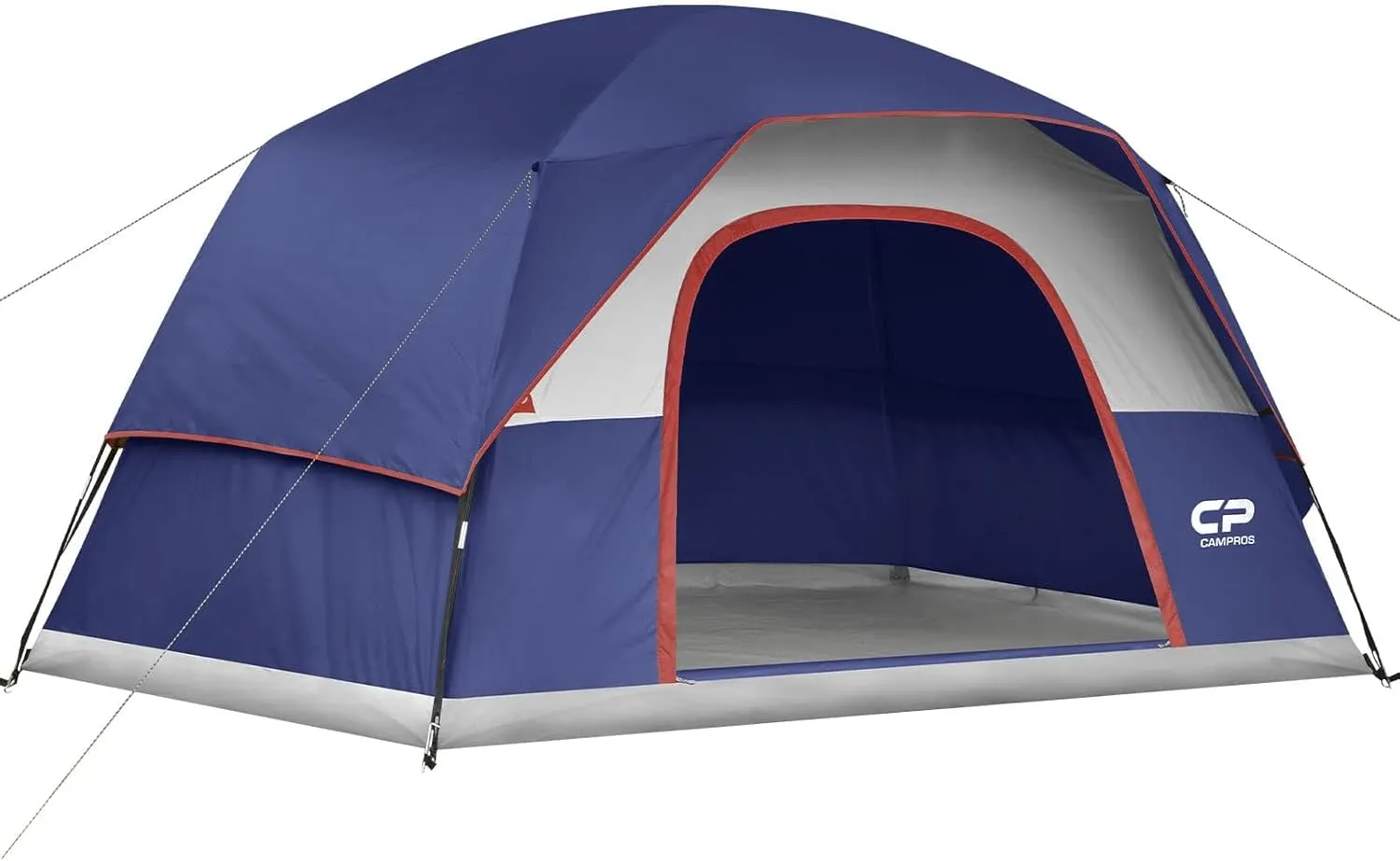 CAMPROS CP Tents for Camping 4/6 Person Tent Waterproof Windproof Double Layer Family Camping Tent, Easy Setup Dome Tent with Large Mesh Windows & Wider Door for Outdoor Camping & Hiking