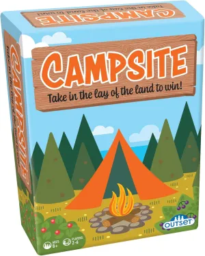 Campsite - Simple Strategy-Tile Laying-Board Game, Outset Media, Family & Kids, Compete to Find The Best Campsite, Family Game Night, for 2-6 Players, Ages 8 