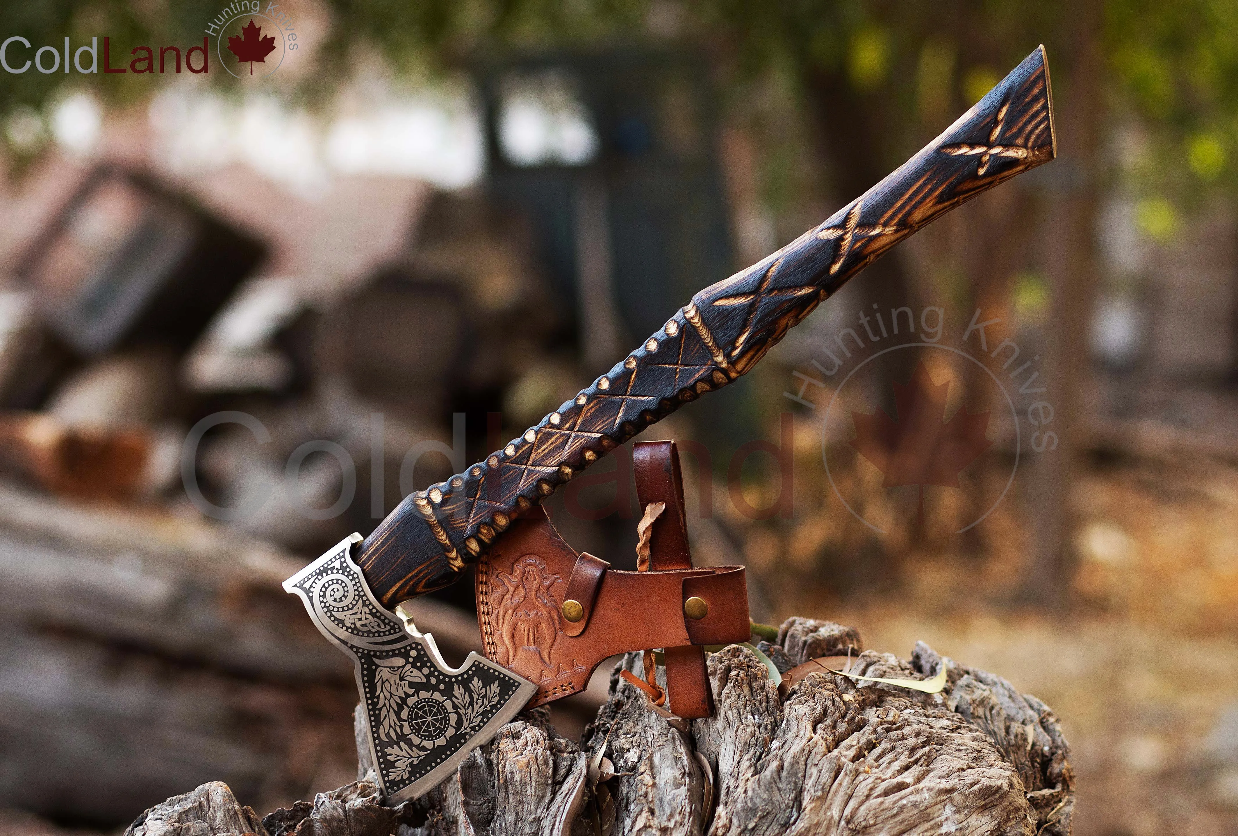 Carbon Steel Carnage: ARSAXE22b Camping Axe for the Ultimate Outdoor Adventure
