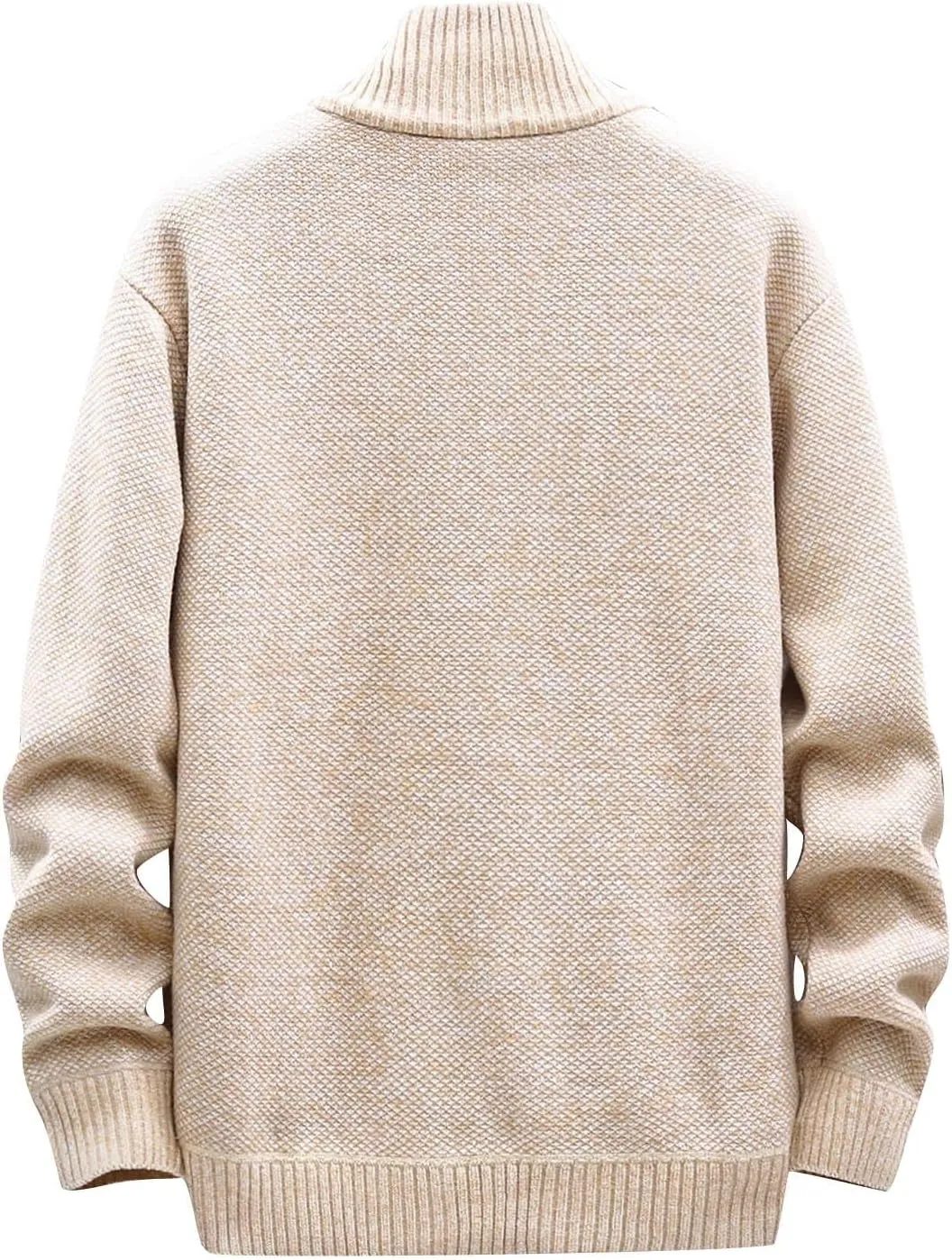 Casual Sweaters Cardigan Knitted Long Sleeve Jacket Full Zip Fleece Winter Warm Coat Outdoor Work Dress, XL-4XL
