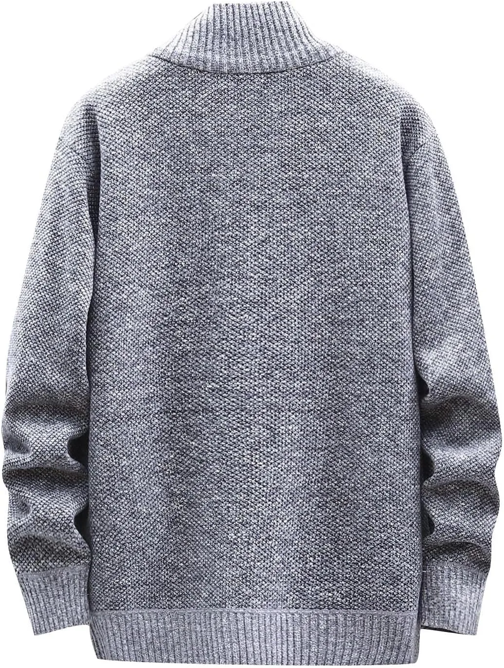 Casual Sweaters Cardigan Knitted Long Sleeve Jacket Full Zip Fleece Winter Warm Coat Outdoor Work Dress, XL-4XL