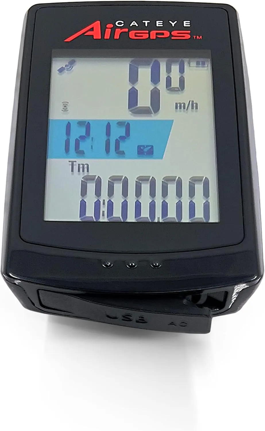 CATEYE AirGPS USB Rechargeable Bike Computer – GPS Cycling Computer with Bluetooth ANT , GPS Bicycle Speedometer, FlexTight™ Mount, IPX7 Waterproof, Auto Backlight Display, Ride Upload