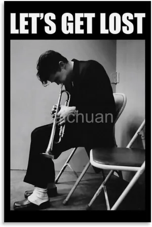 Chet Baker Jazz Trumpeter Portrait Art Poster 5 Canvas Painting Wall Art Poster for Bedroom Living Room Decor 08x12inch(20x30cm) Unframe-style