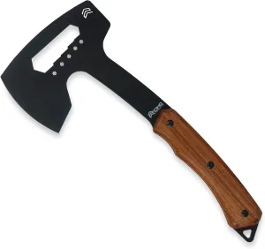 CIMO Camp Axe Carbon Black Coated 90MM Wooden Handle with Leather Sheath