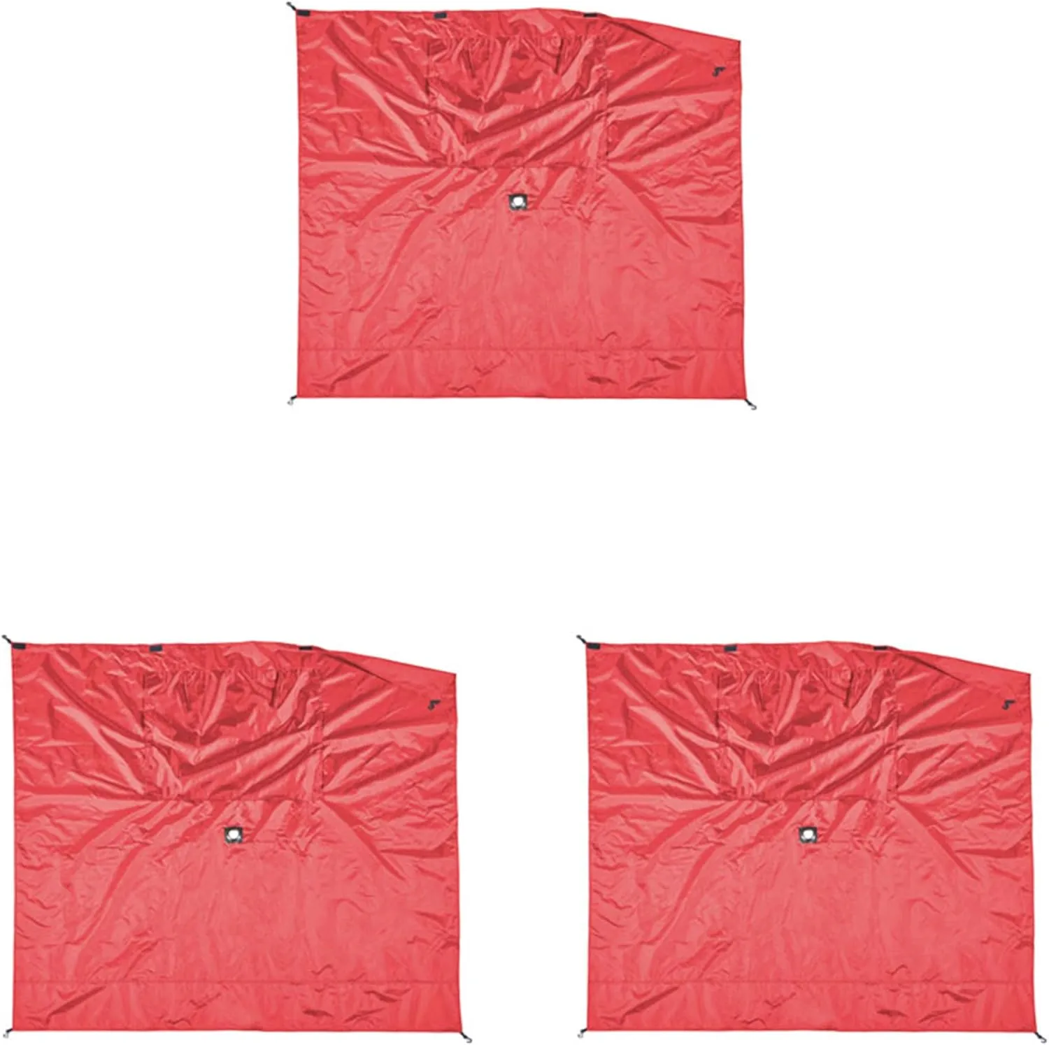 CLAM Quick-Set Wind and Sun Panel Attachment for Escape Sport Screen Shelter Canopy Tent with Carrying Bag, Accessory Only, Red (3 Pack)