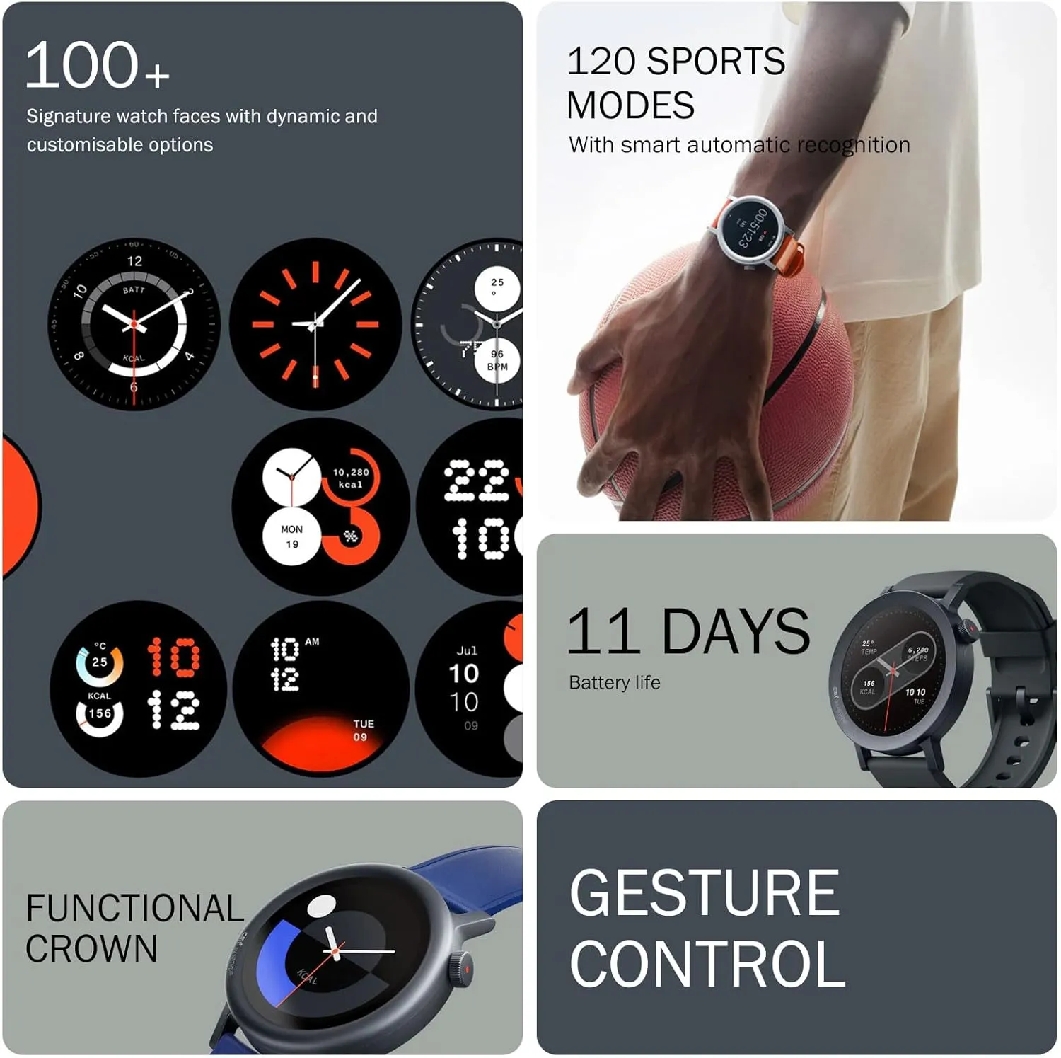 CMF Watch Pro 2 Smartwatch for Men Women, Fitness Tracker with Heart Rate, SPO₂ Monitoring,120 Sports Model, Bluetooth Calls with AI Noise Reduction, IP68 Waterproof with GPS for Android iOS Blue