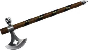 Co L-113 Native American Peace Pipe Tomahawk Axe, 18", Black