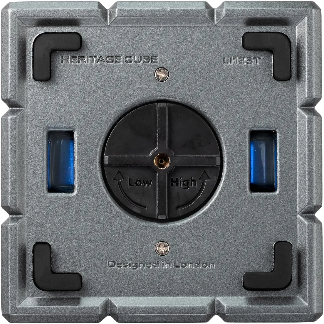Colibri Heritage Cube Desk Lighter - Charcoal