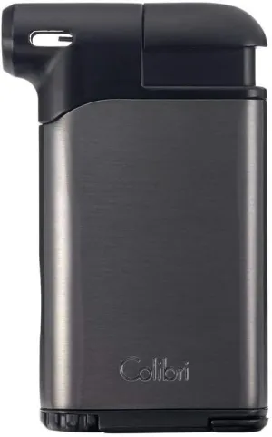 Colibri Pacific Air Soft Flame Pipe Lighter, Adjustable Flame & Fuel Window, High Altitude Performance (Gunmetal Black)
