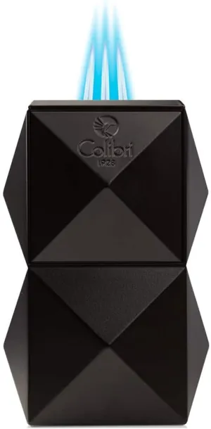 Colibri Quasar Table Triple Flame Lighter - Black
