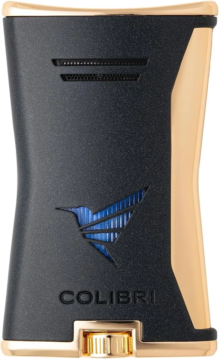 Colibri Slim Lighter, Black   Gold
