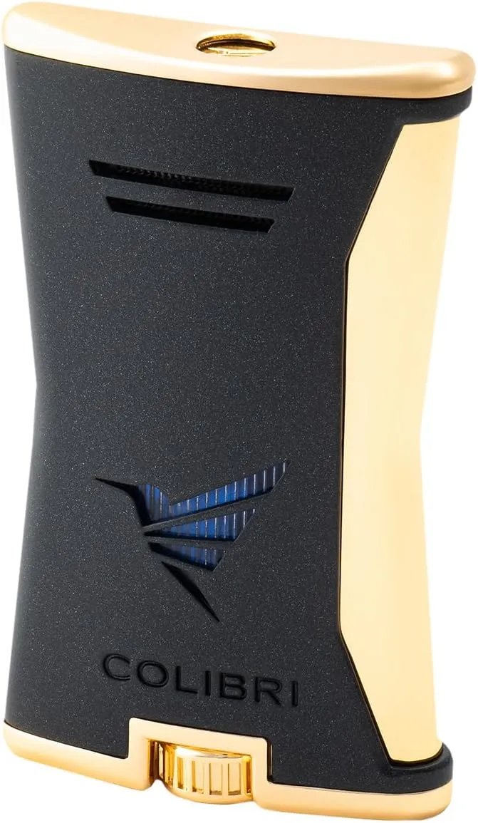 Colibri Slim Lighter, Black   Gold