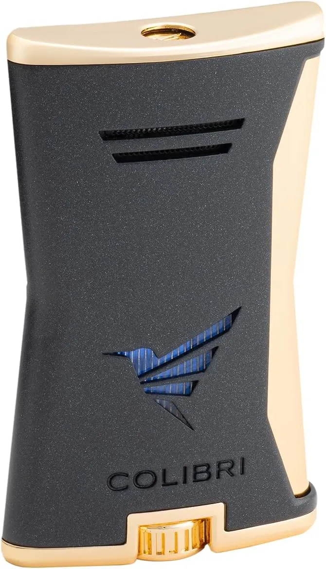Colibri Slim Lighter, Black   Gold