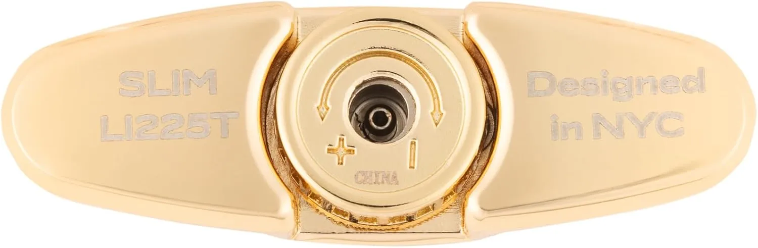 Colibri Slim Lighter, Black   Gold