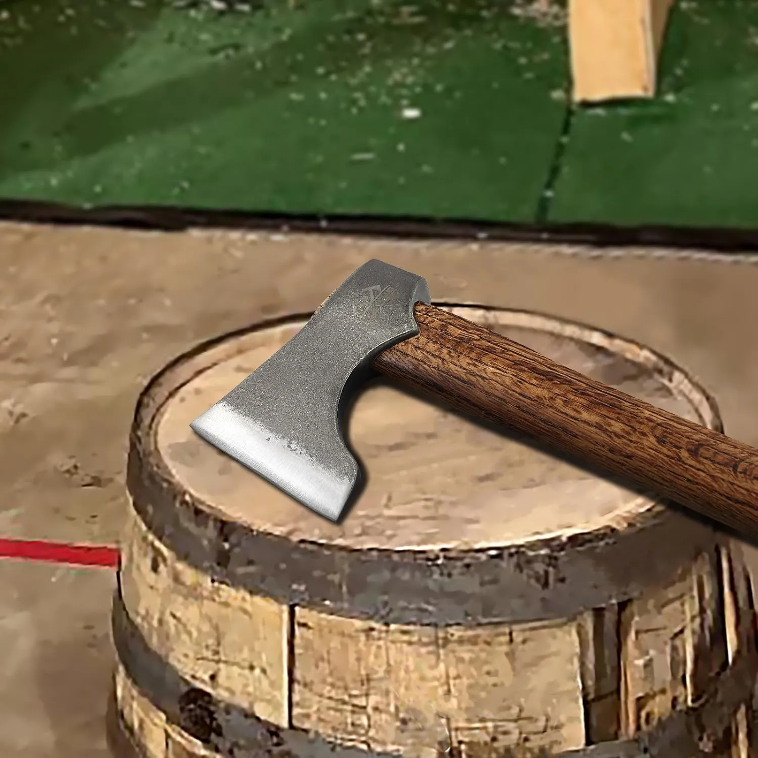 Competition Throwing Axe, 16.5" Throwing Axes with 1065 High Carbon Steel & Wooden Handle, Perfect for Axe Throwing Game, Competition and Recreation, Gift for Men