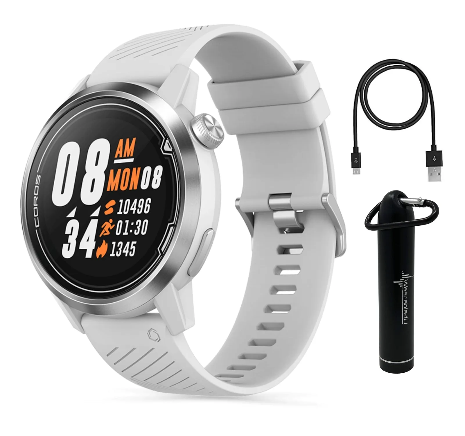 Coros APEX Premium Multisport Watch with Wearable4U Compact Power Bank Bundle
