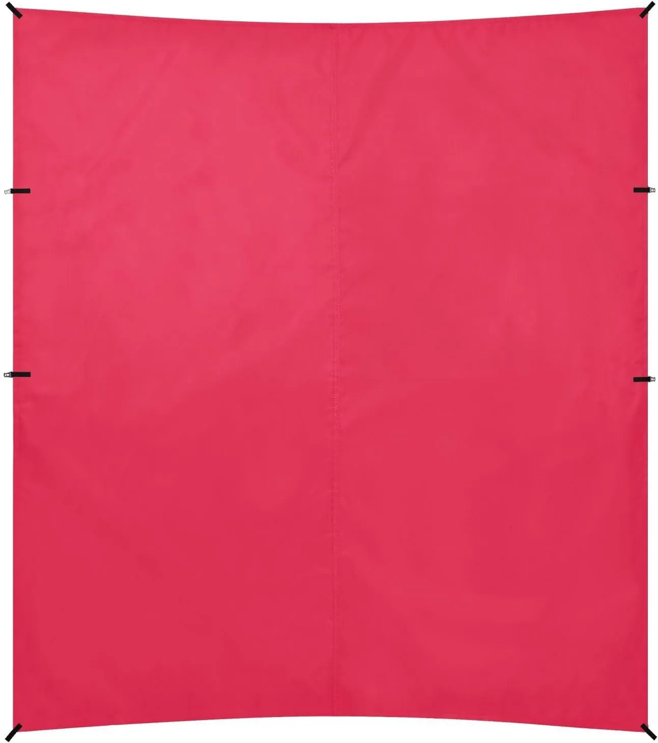 Crimson Solid Color Pure Plain Foldable Beach Tent UPF50  Protection Water-Resistant Large Portable Sun Shelter with Sandbags and Shovel for Camping, Picnics, Backyard