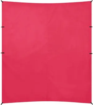 Crimson Solid Color Pure Plain Foldable Beach Tent UPF50  Protection Water-Resistant Large Portable Sun Shelter with Sandbags and Shovel for Camping, Picnics, Backyard