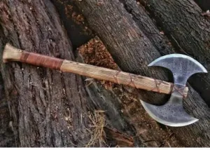 Custom Handmade Hand-Forged Carbon Steel Hunting Axe Viking Vatchet Tomahawk Axe