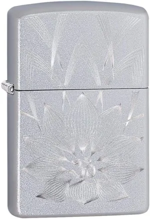Custom Personalized Lotus Ohm Design Street Chrome Windproof Lighter Free Engraving #29859 - Christmas, Halloween & Valentines Day Gift