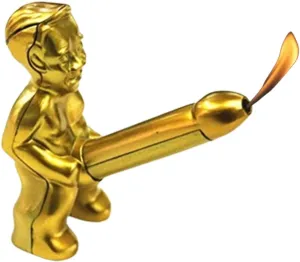 Cute Funny Soft Flame Lighter - Great Gag Gift, Refillable Butane, Adjustable Lucky Novelty Unique Design - No Butane Included (Funny Adult)