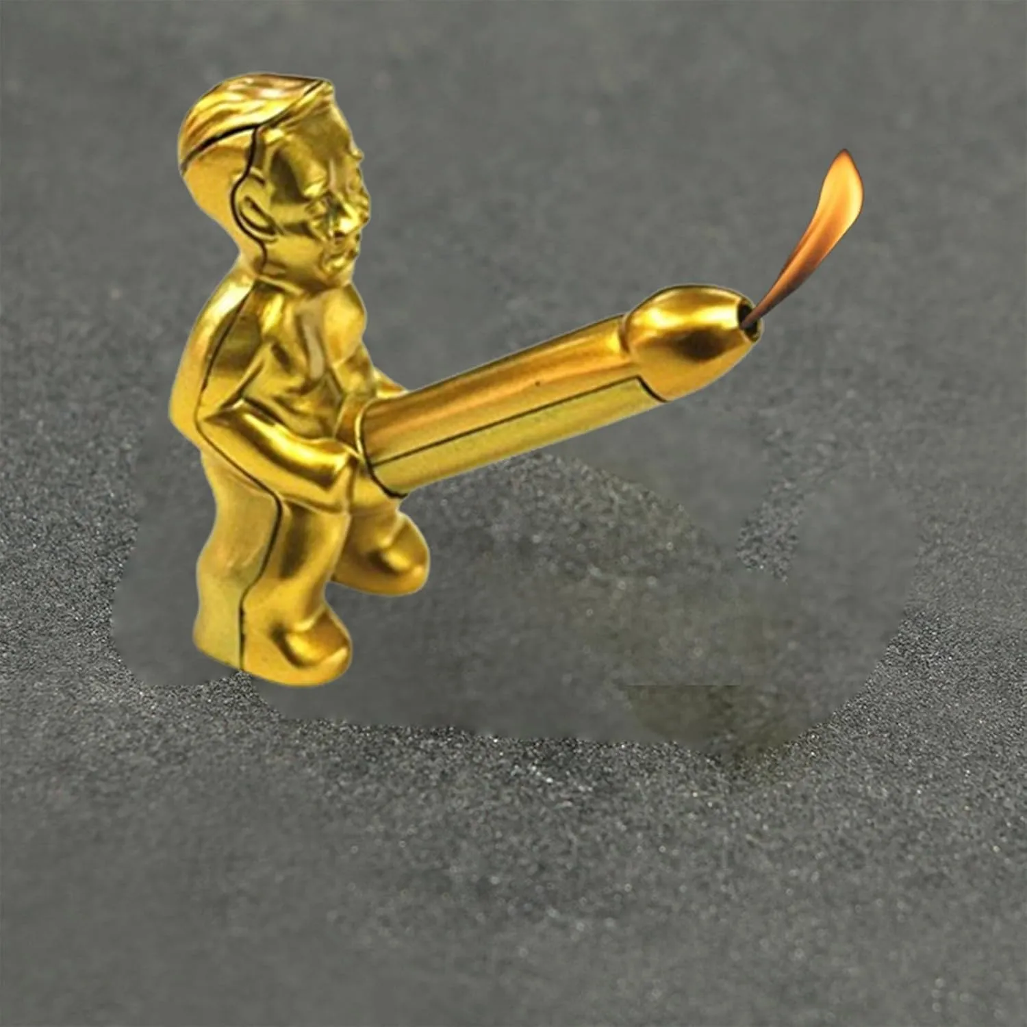 Cute Funny Soft Flame Lighter - Great Gag Gift, Refillable Butane, Adjustable Lucky Novelty Unique Design - No Butane Included (Funny Adult)