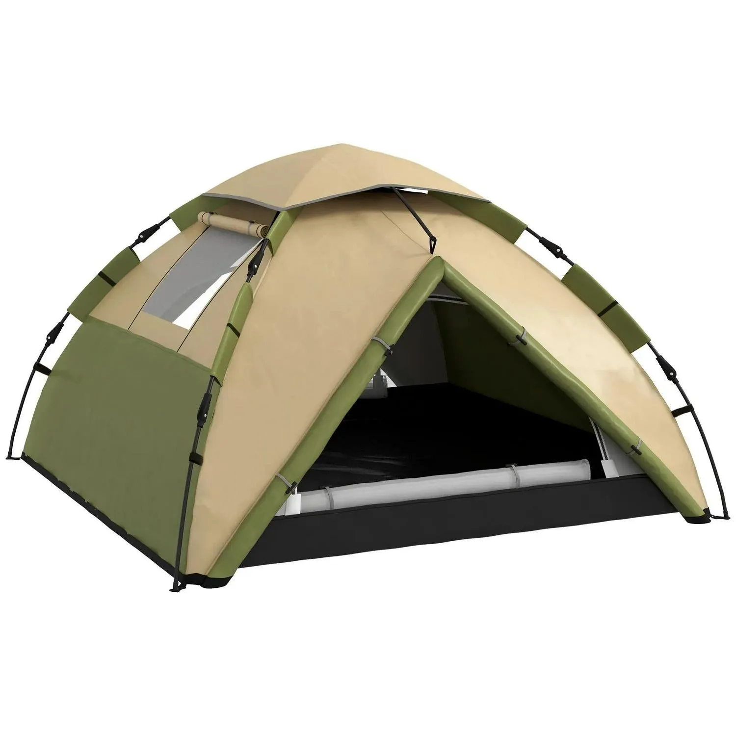 Dark Camping Green Heavy-duty - With Two-Man Outsunny One Room Priority shipping Accessories Tent,