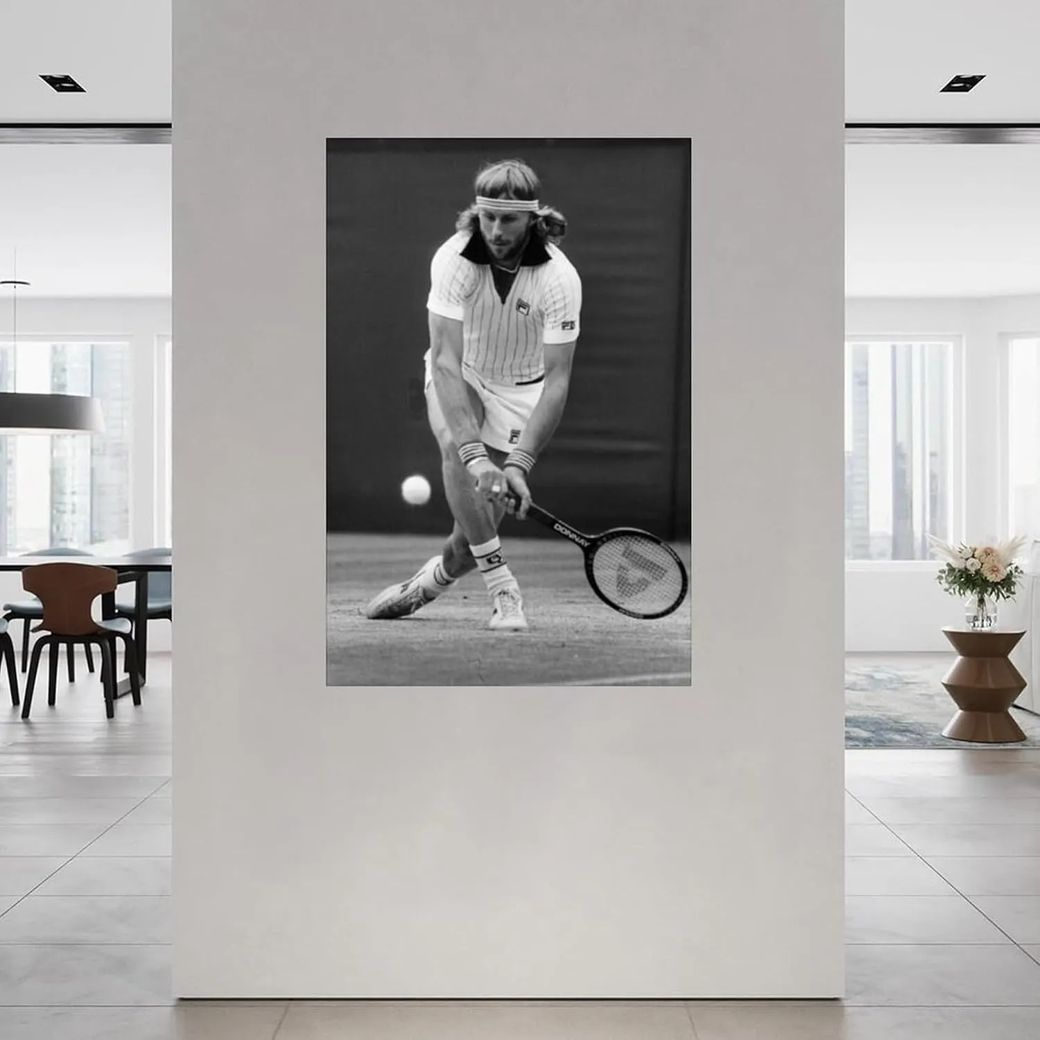 DSREWRDG Bjorn Borg Swedish Tennis Player Portrait Poster3 Canvas Painting Wall Art Poster for Bedroom Living Room Decor 12x18inch(30x45cm)