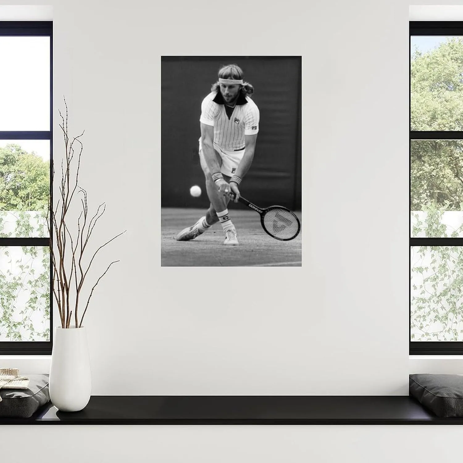 DSREWRDG Bjorn Borg Swedish Tennis Player Portrait Poster3 Canvas Painting Wall Art Poster for Bedroom Living Room Decor 12x18inch(30x45cm)