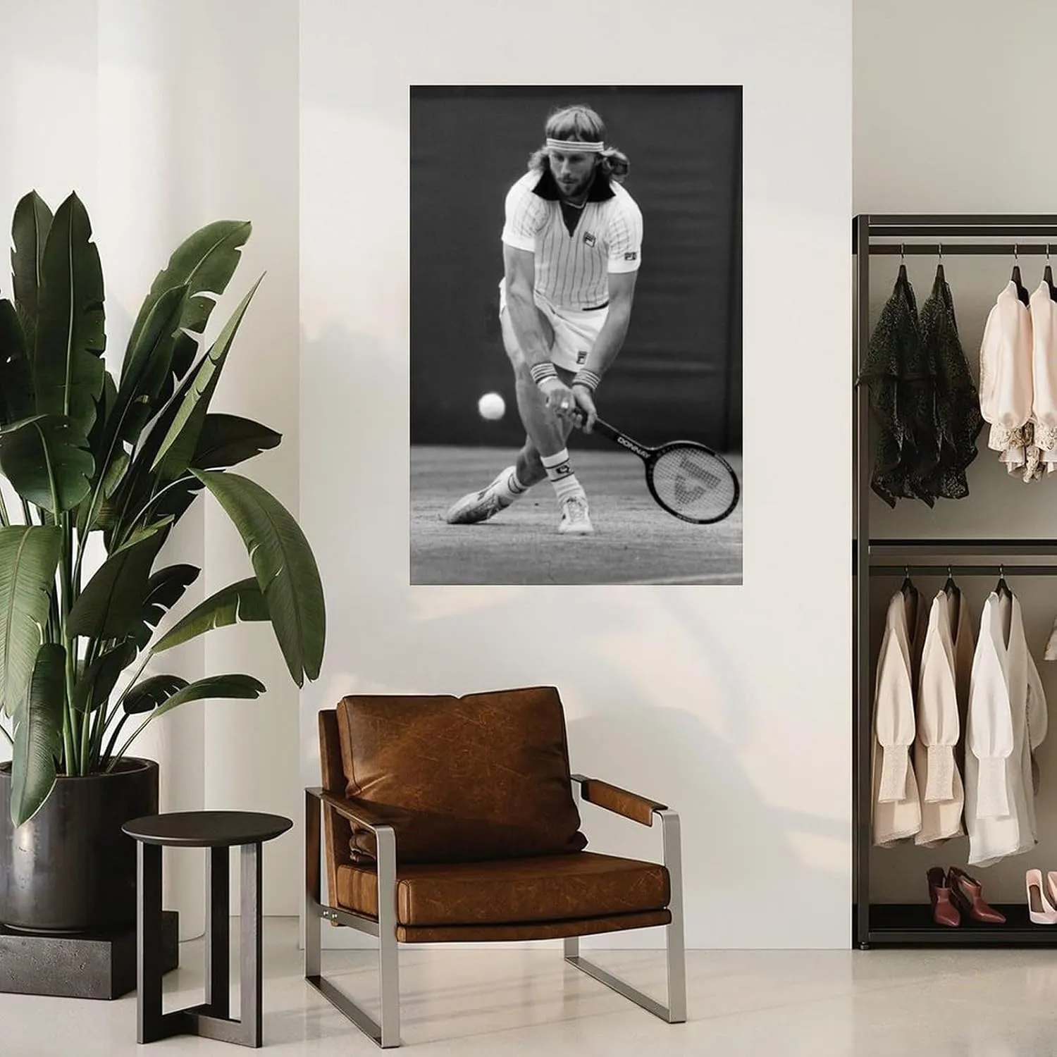 DSREWRDG Bjorn Borg Swedish Tennis Player Portrait Poster3 Canvas Painting Wall Art Poster for Bedroom Living Room Decor 12x18inch(30x45cm)