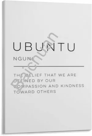 DSREWRDG Ubuntu Definition Poster2 Canvas Painting Wall Art Poster for Bedroom Living Room Decor 08x12inch(20x30cm)