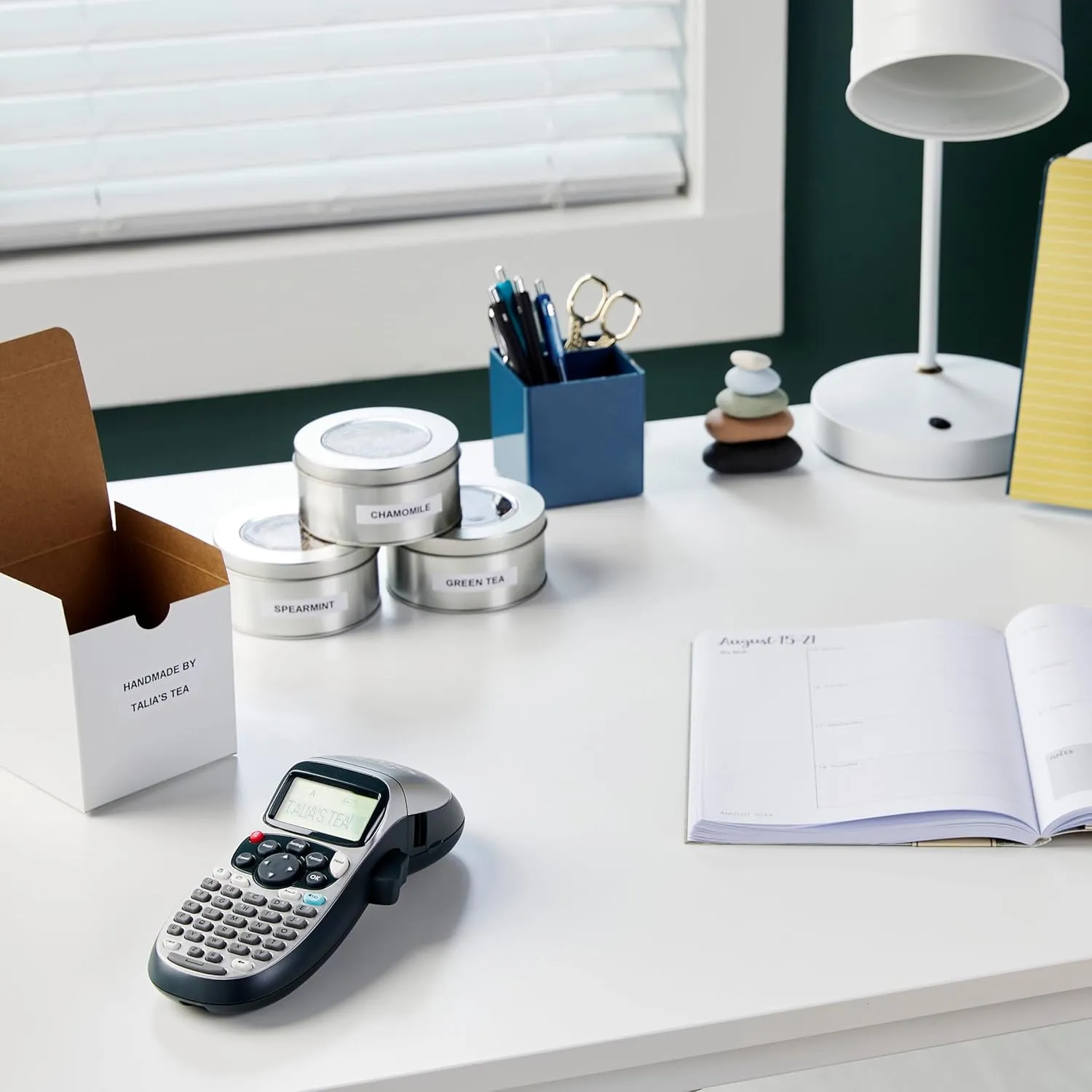 DYMO Label Maker Machine with Tape - 100H LetraTag Handheld, Comes with 3 LT label tapes. Great for Home & Office Organization