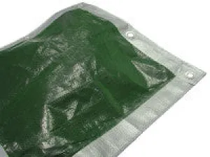 Economical shipping Flash offer x 3.6m Tarpaulin (18 / 5.4 FAITARP1812 12ft) Silver x Faithfull Green
