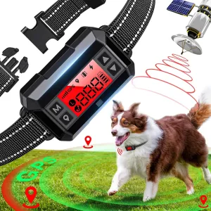 Electric Fence for Dogs, Invisible Fence for Dogs Waterproof Wireless Fence for Dogs Adjustable Warning Strength Radio 33-999 Yards Rechargeable Smart Wireless Dog Fence for Dogs (Black)