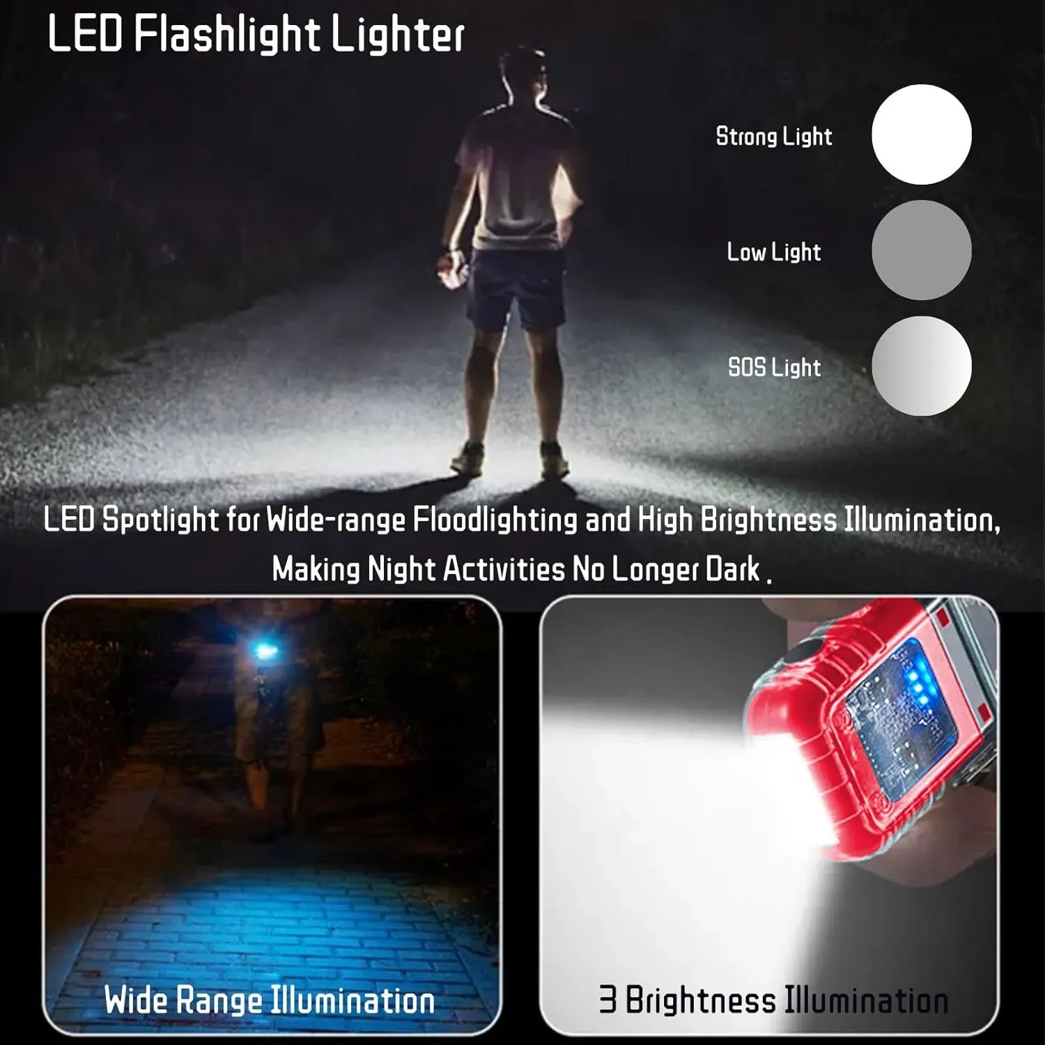 Electric Lighter Waterproof Transparent Plasma Arc Lighter with LED Battery Indication Type C Rechargeable Lighter Outdoor Windproof Lighter for Camping,Candle (Red)