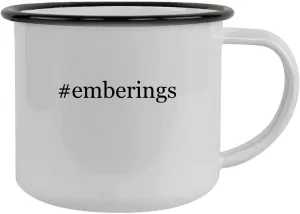 #emberings - 12oz Hashtag Camping Mug Stainless Steel, Black