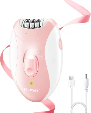 Epilator for Women, Smooth Glide Epilator for Women Face with 2 Speeds, Epilator Smooth Face Trimmer Device, Facial Hair Removal for Face Legs Arms Armpit Bikini, Pink