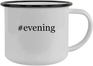 #evening - 12oz Hashtag Camping Mug Stainless Steel, Black